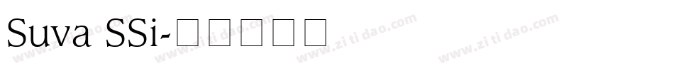 Suva SSi字体转换